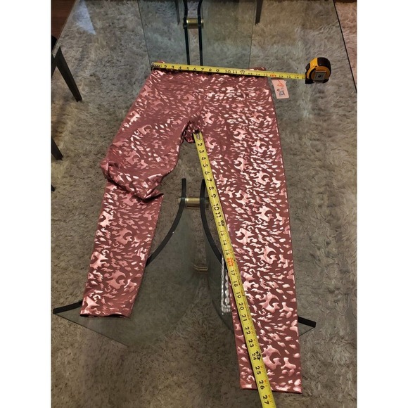 My Charmo Womens Pink Nylon Casual Elastic Waist Activewear Leggings Size XL - Picture 12 of 13